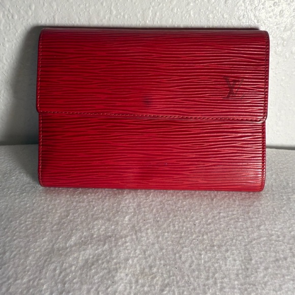 Louis Vuitton Red Epi Wallet
